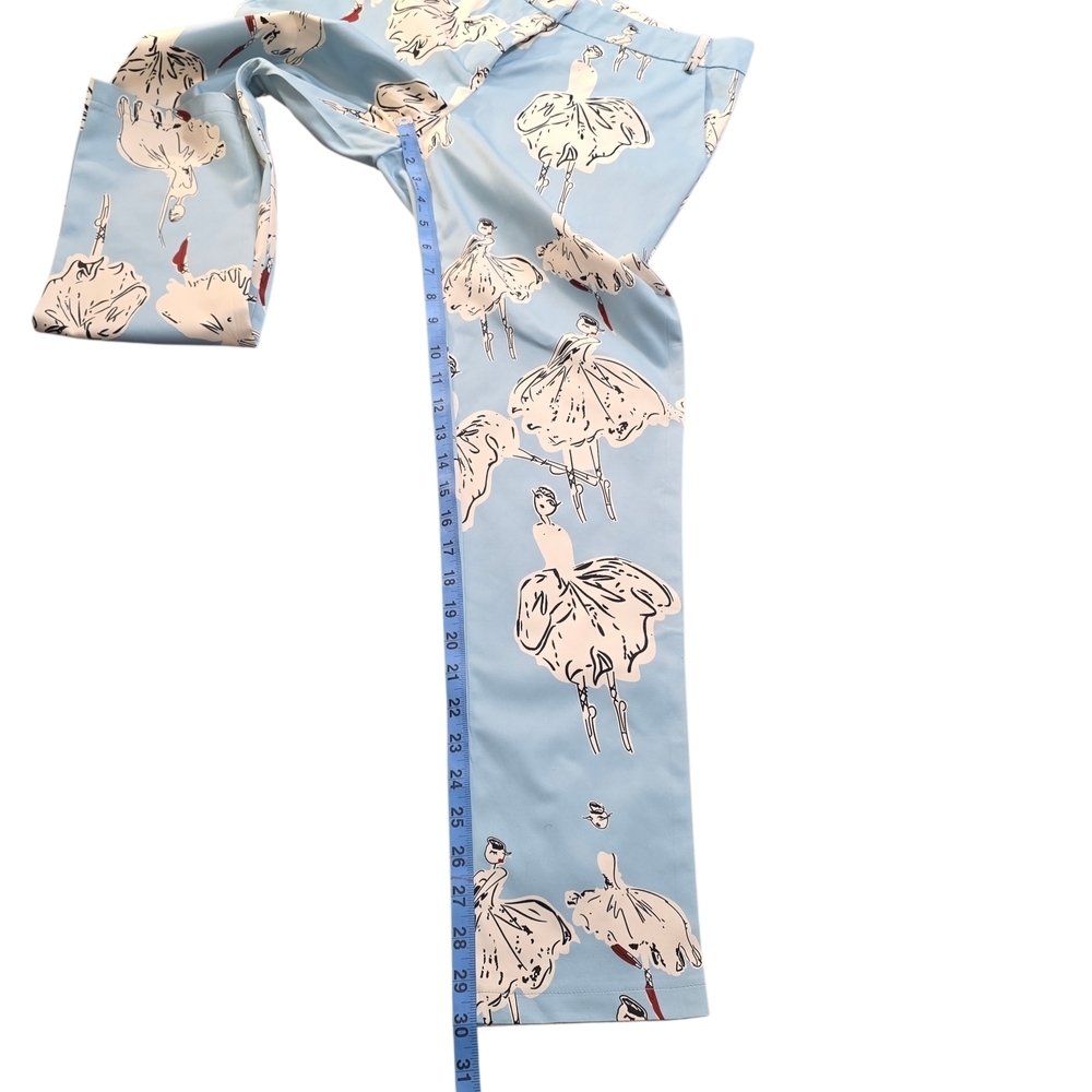 OVI Light Blue Illustrated Ballerina Print Pants – Size M - Picture 10 of 13